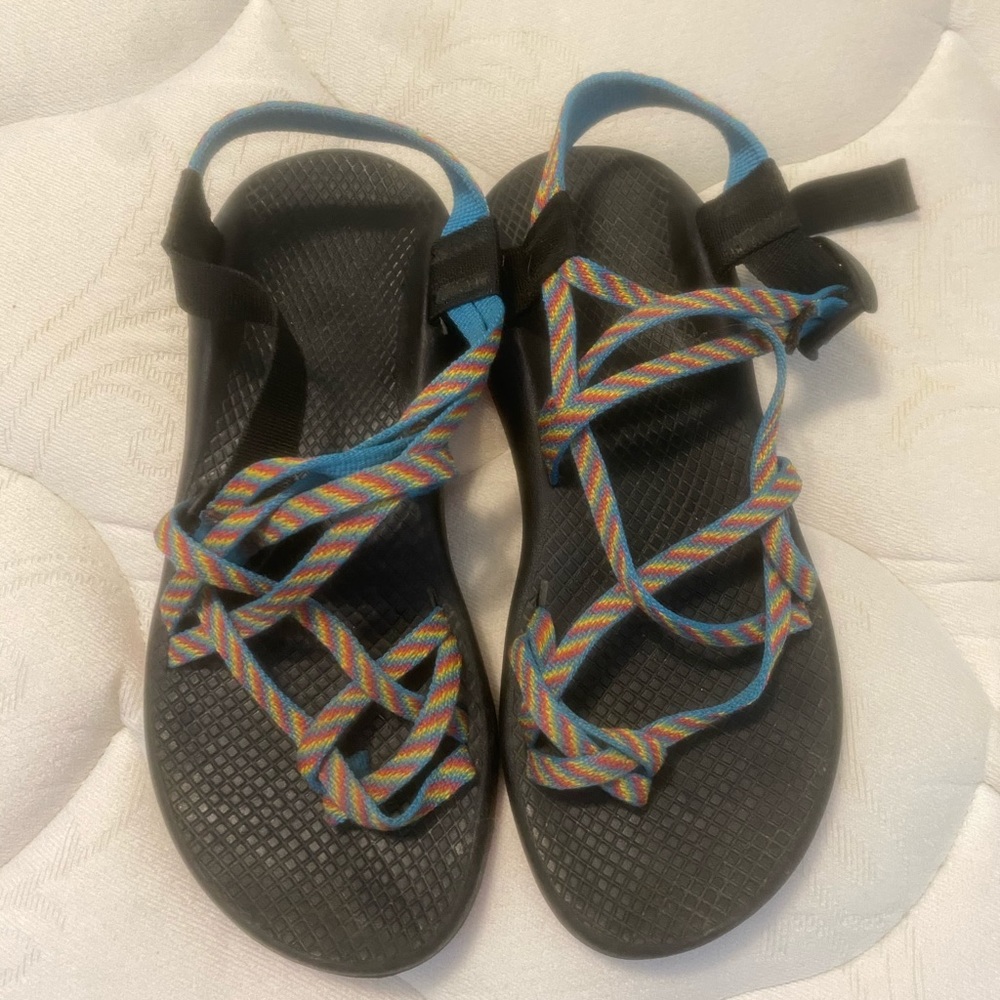 Rainbow chacos- don’t fit me